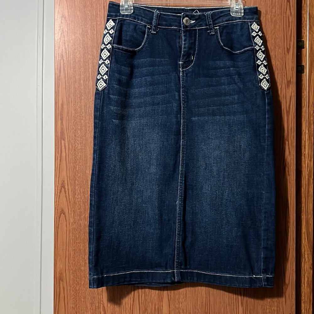 BeGirl Denim Midi Skirt